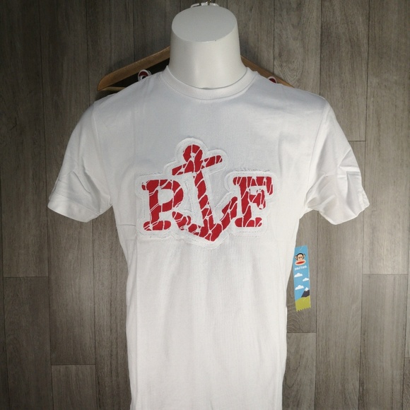 Paul Frank White & Red PF Anchor Patch t-shirts - Picture 2 of 8